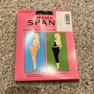 NWT Mama Spanx Maternity Footless Pantyhose Black Shapewear Size B